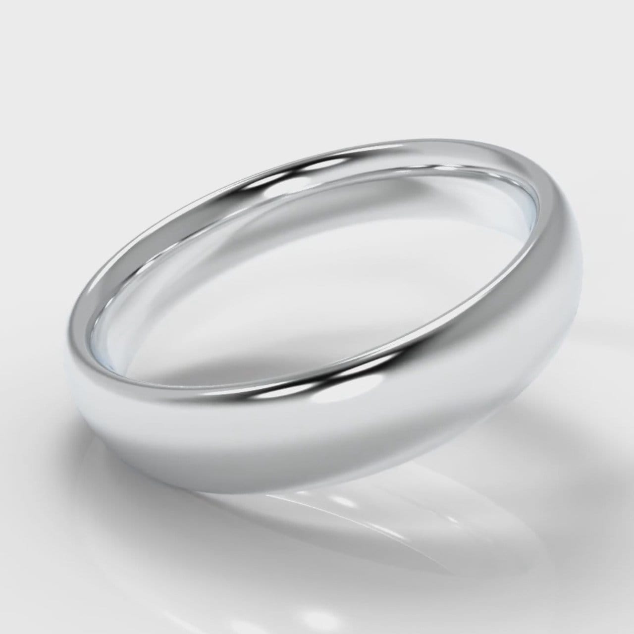 5mm Court Shaped Comfort Fit Wedding Ring