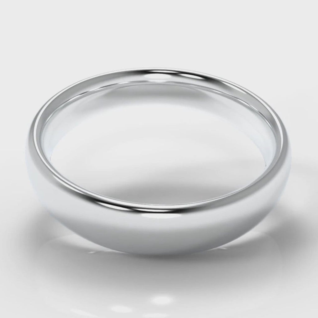 5mm Court Shaped Comfort Fit Wedding Ring
