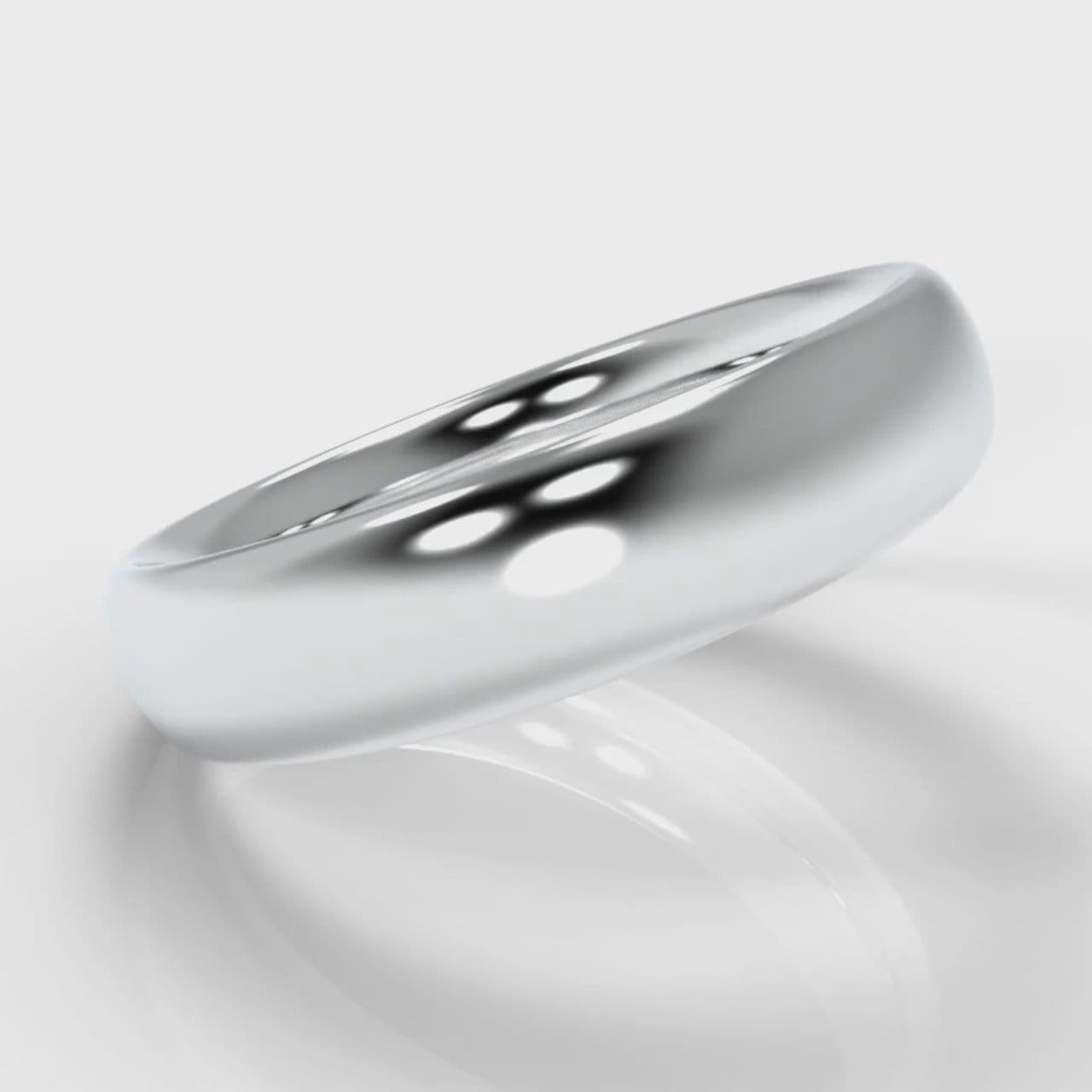 5mm Court Shaped Comfort Fit Wedding Ring