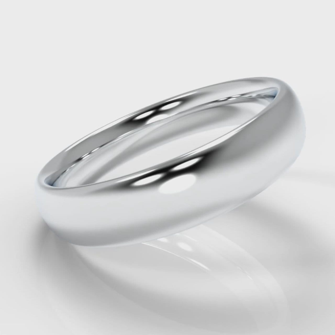 5mm Court Shaped Comfort Fit Wedding Ring