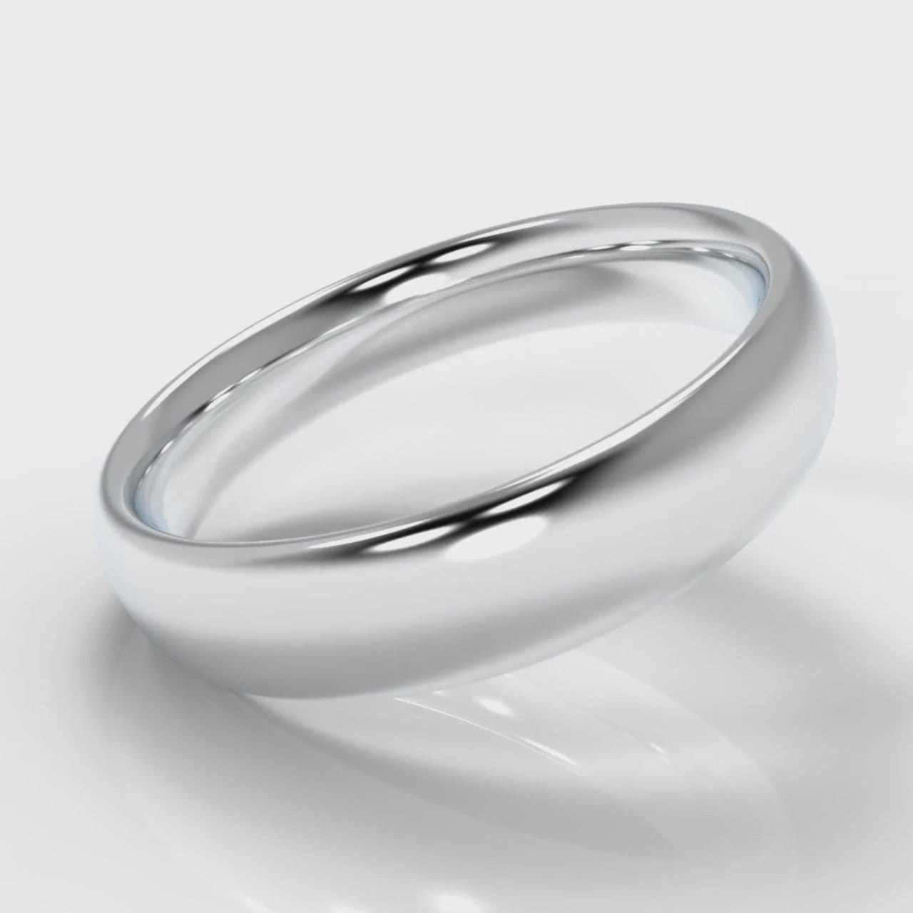 5mm Court Shaped Comfort Fit Wedding Ring