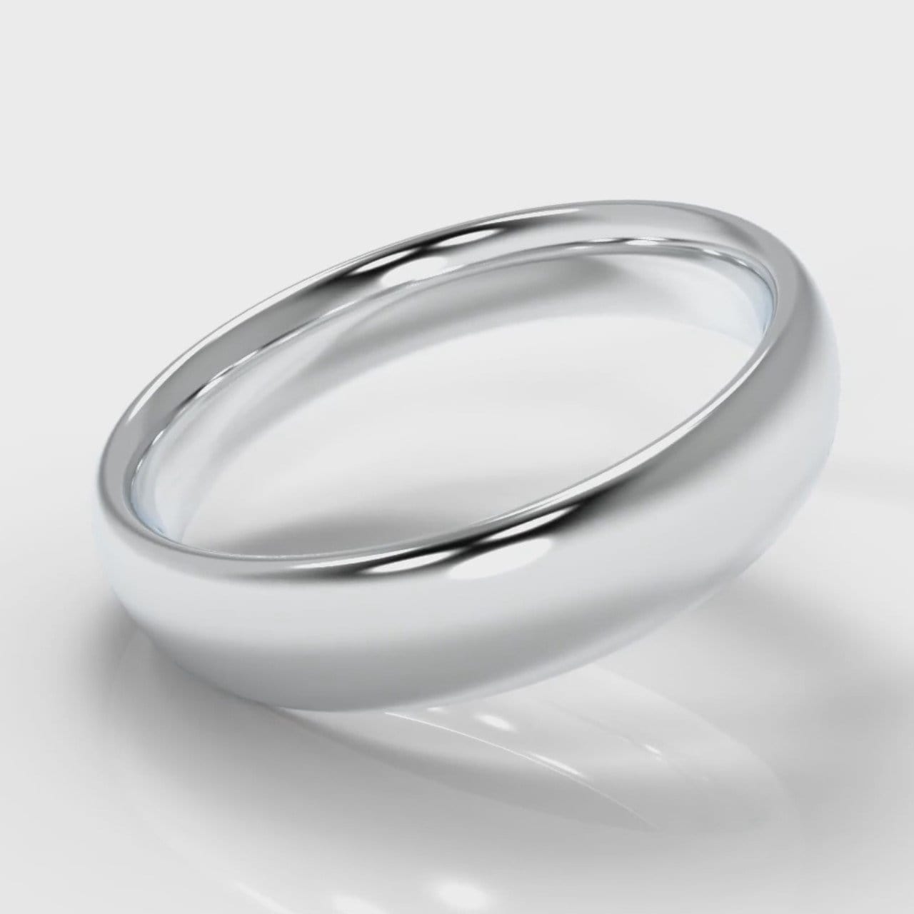 5mm Court Shaped Comfort Fit Wedding Ring
