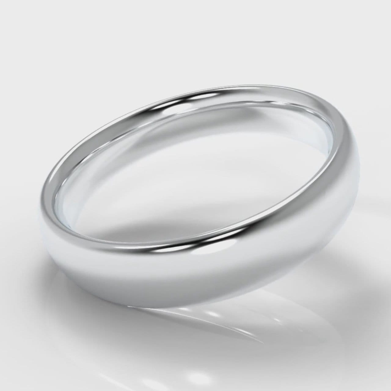 5mm Court Shaped Comfort Fit Wedding Ring