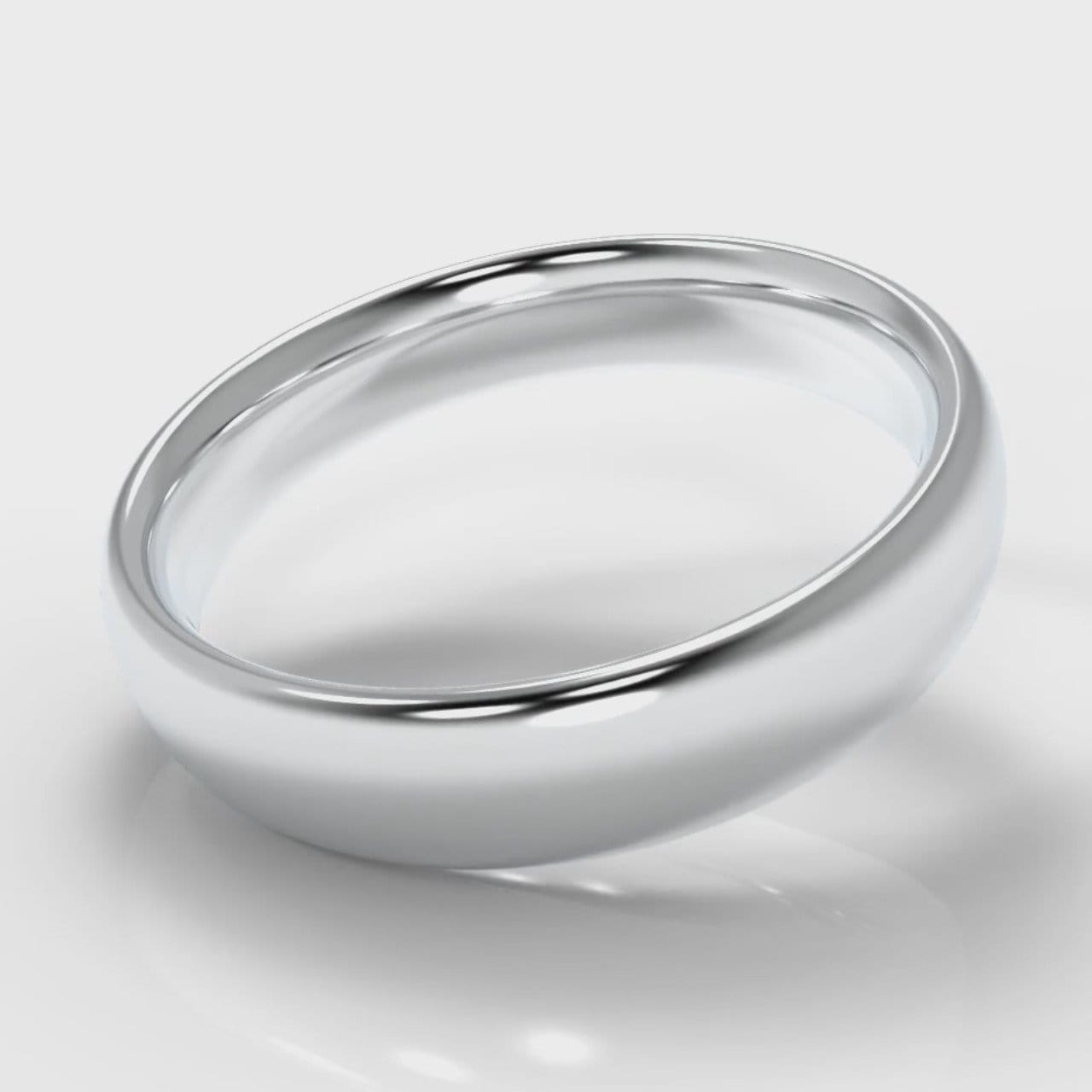 5mm Court Shaped Comfort Fit Wedding Ring