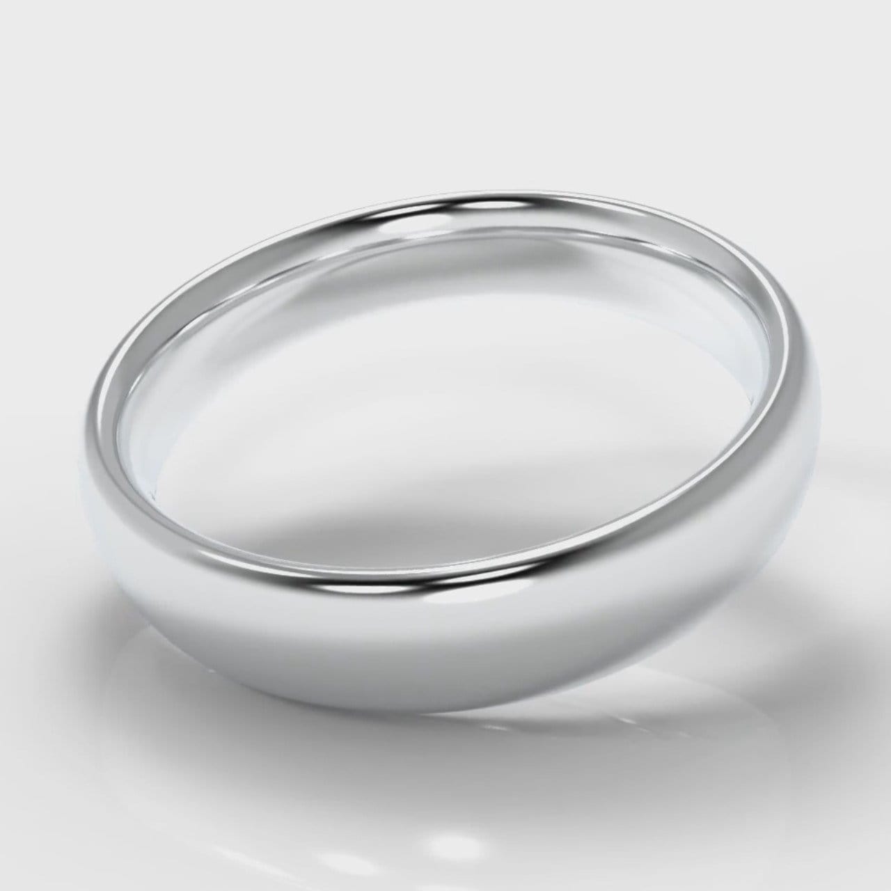 5mm Court Shaped Comfort Fit Wedding Ring