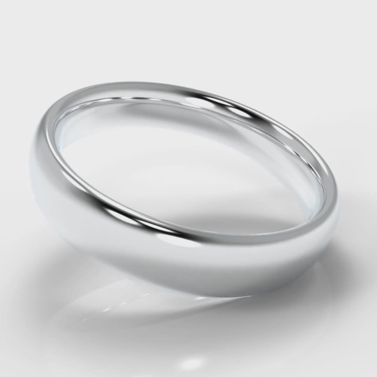 5mm Court Shaped Comfort Fit Wedding Ring