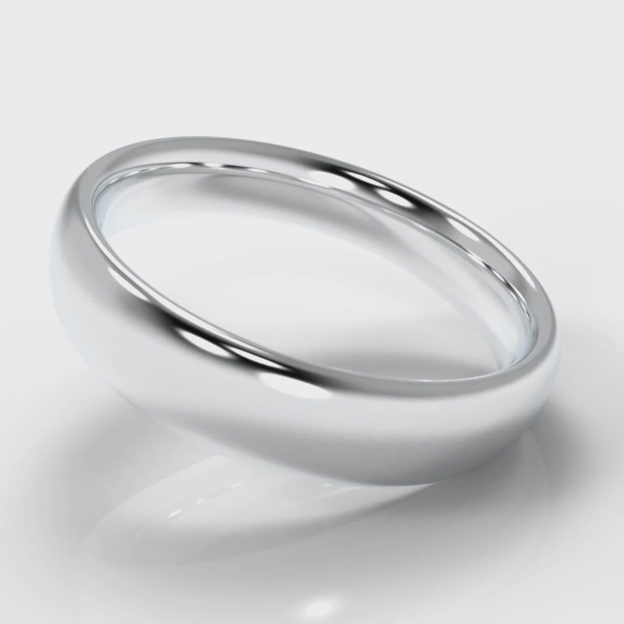 5mm Court Shaped Comfort Fit Wedding Ring