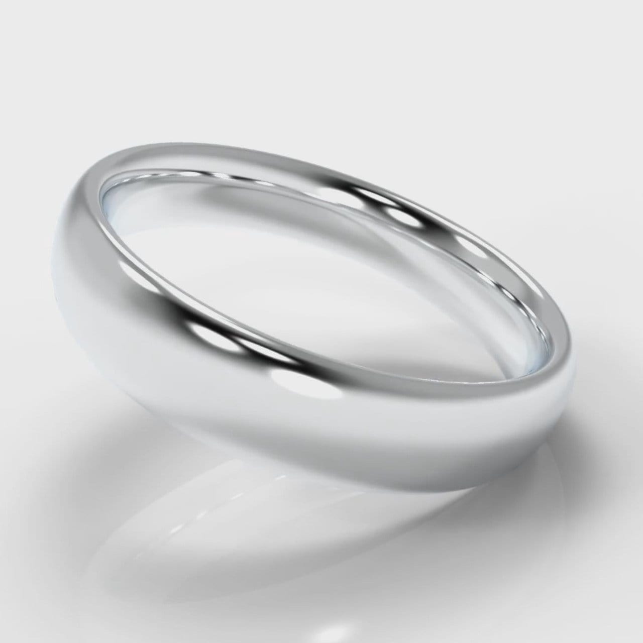 5mm Court Shaped Comfort Fit Wedding Ring