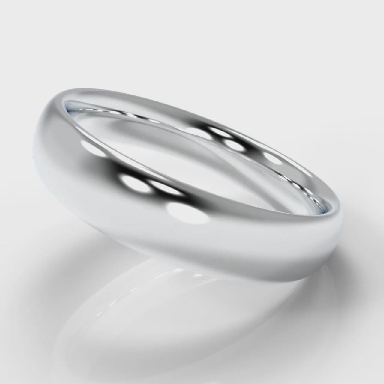 5mm Court Shaped Comfort Fit Wedding Ring