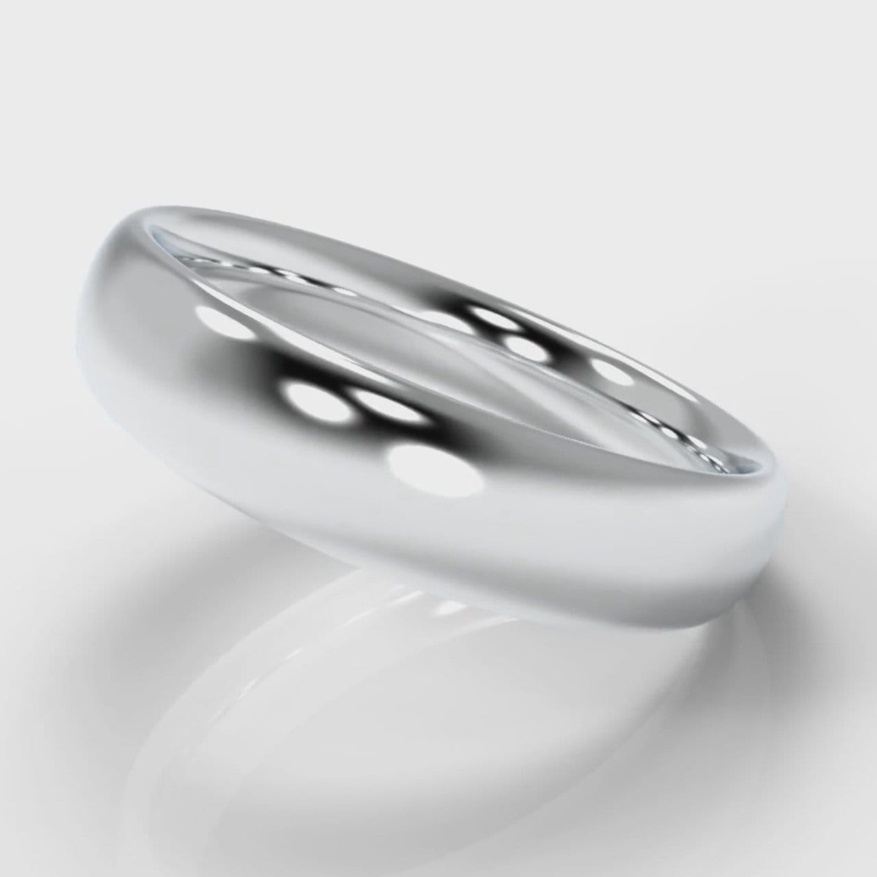 5mm Court Shaped Comfort Fit Wedding Ring