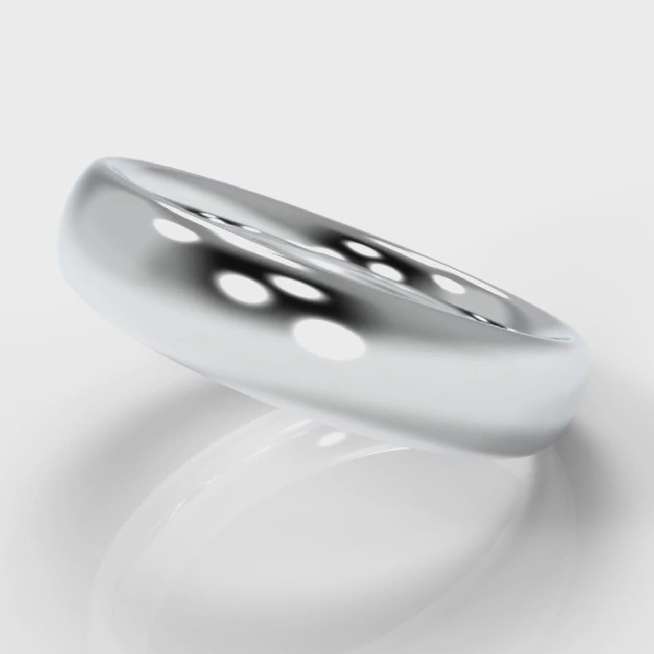 5mm Court Shaped Comfort Fit Wedding Ring