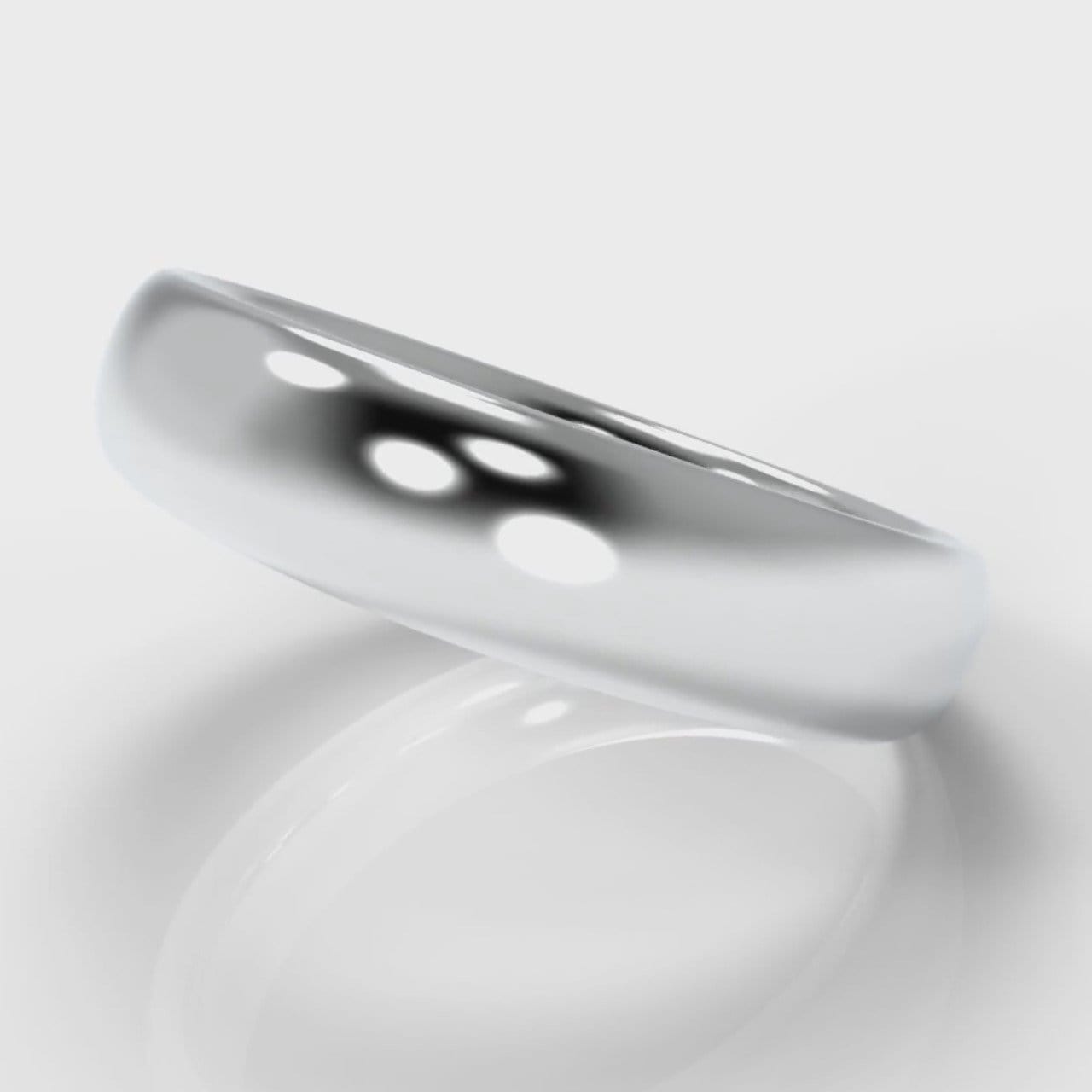 5mm Court Shaped Comfort Fit Wedding Ring