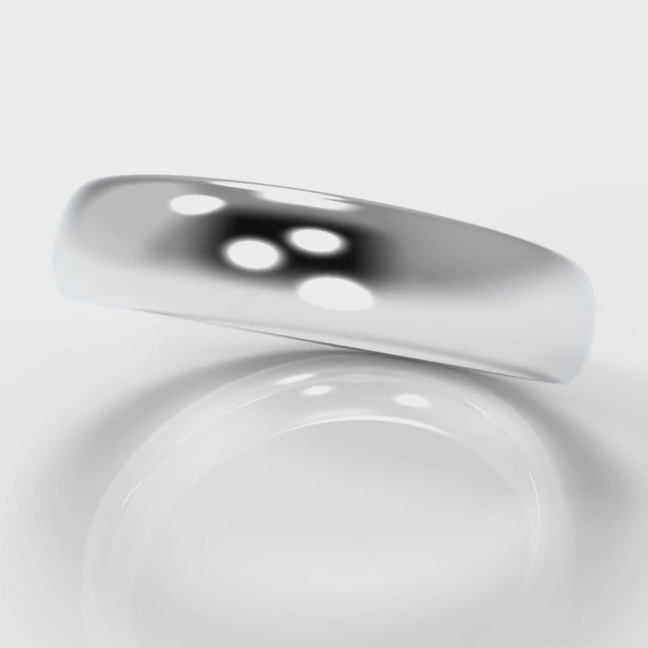 5mm Court Shaped Comfort Fit Wedding Ring