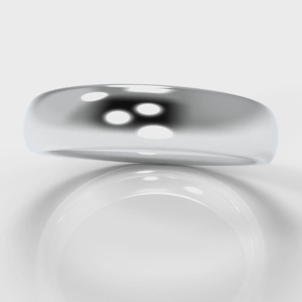 5mm Court Shaped Comfort Fit Wedding Ring