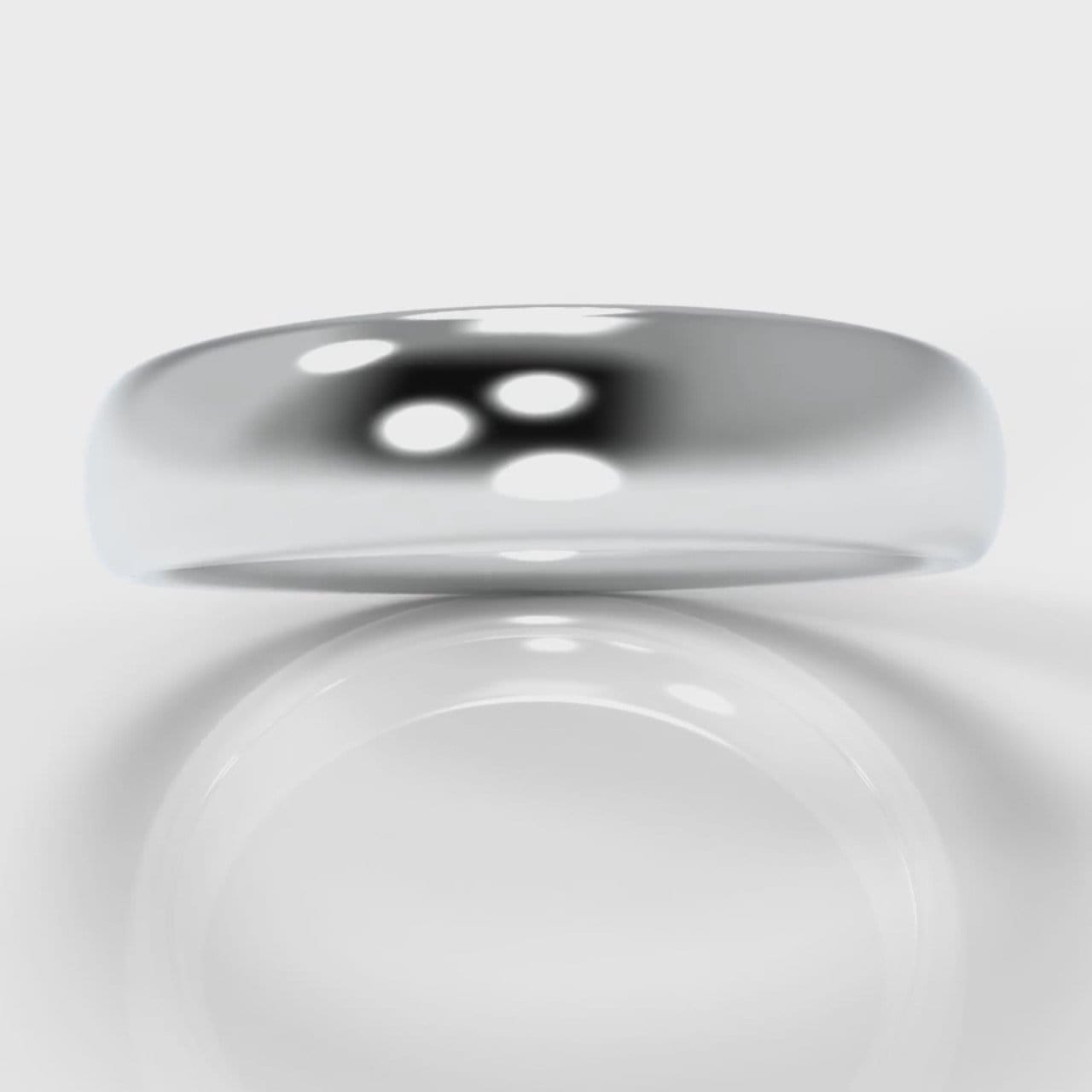 5mm Court Shaped Comfort Fit Wedding Ring