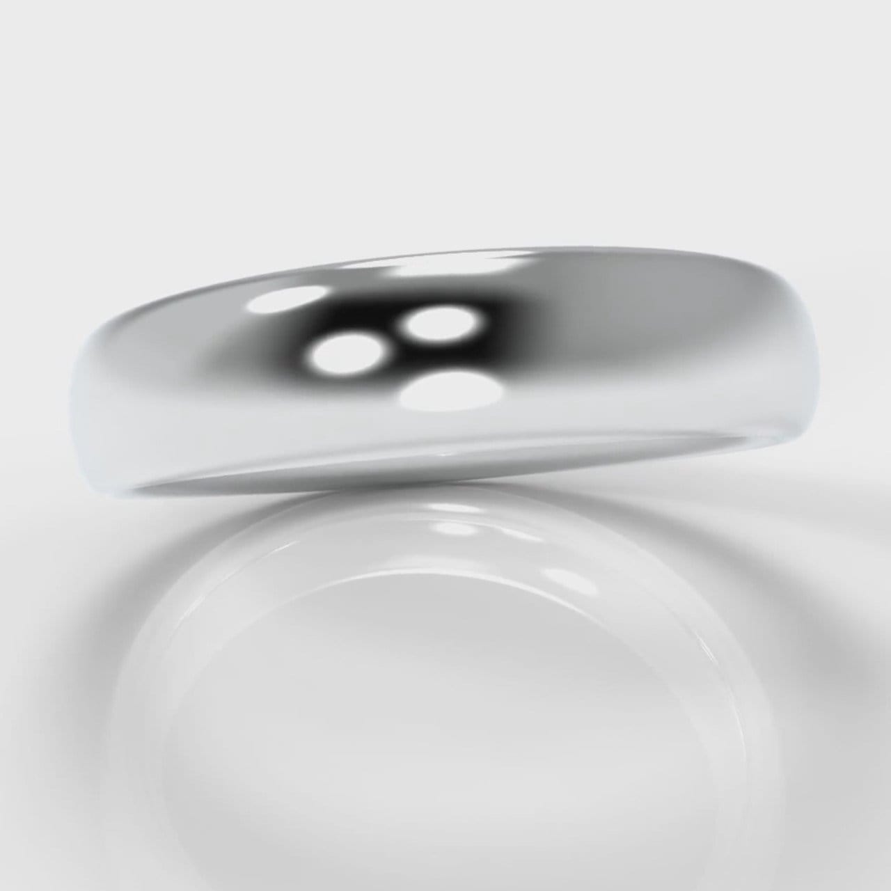 5mm Court Shaped Comfort Fit Wedding Ring