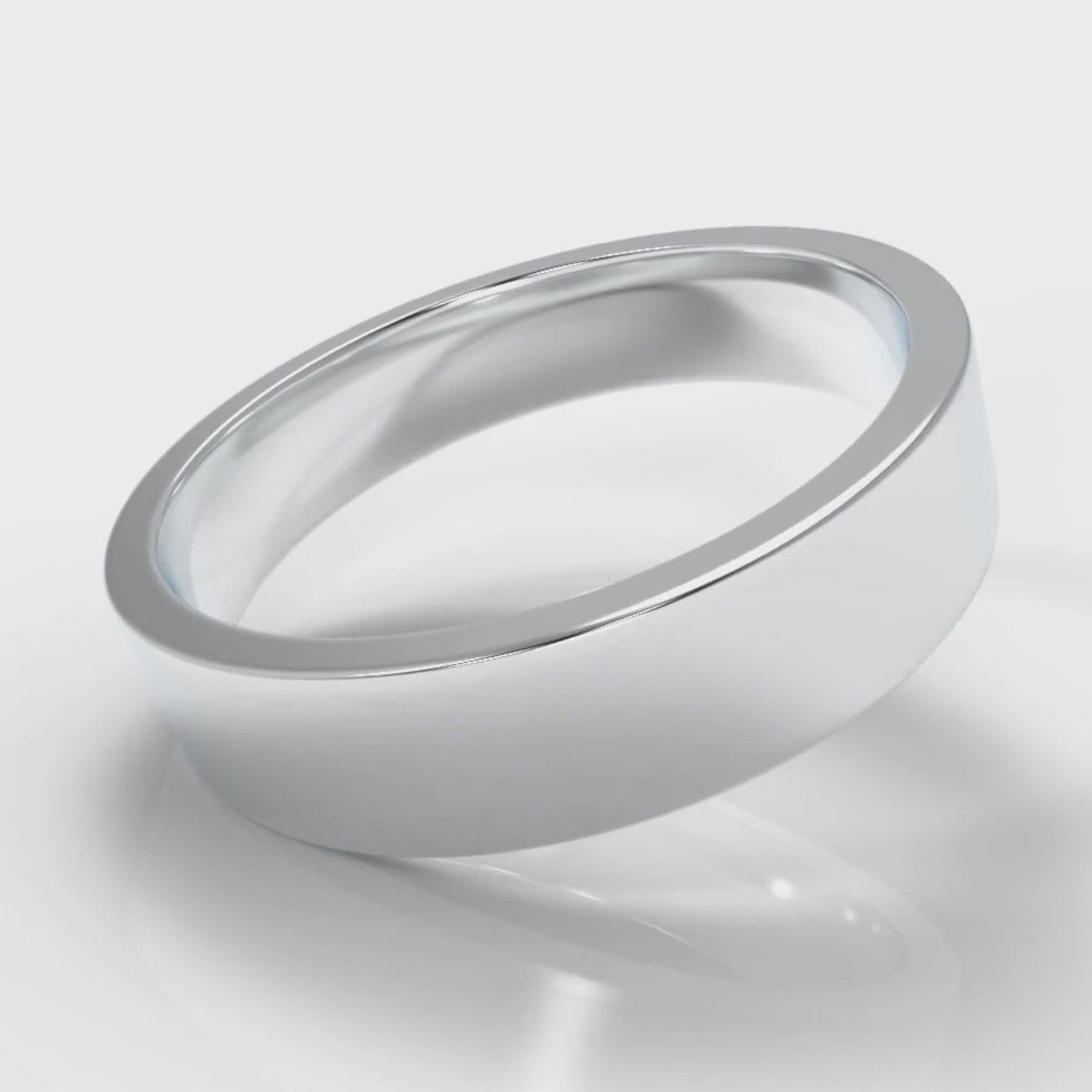 5mm Flat Top Comfort Fit Wedding Ring