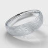 6mm Court Shaped Comfort Fit Brushed Wedding Ring