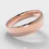 6mm Court Shaped Comfort Fit Wedding Ring - Rose Gold