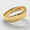 6mm Court Shaped Comfort Fit Wedding Ring - Yellow Gold