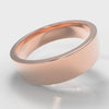 6mm Flat Top Comfort Fit Wedding Ring - Rose Gold