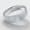 7mm Court Shaped Comfort Fit Brushed Wedding Ring