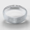 7mm Court Shaped Comfort Fit Brushed Wedding Ring