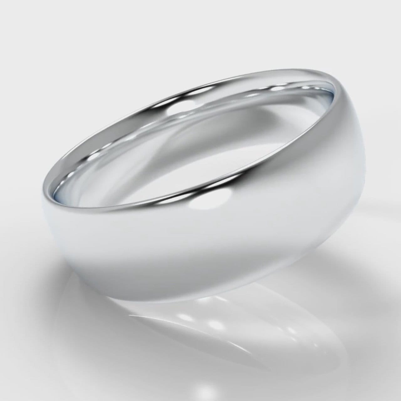 7mm Court Shaped Comfort Fit Wedding Ring