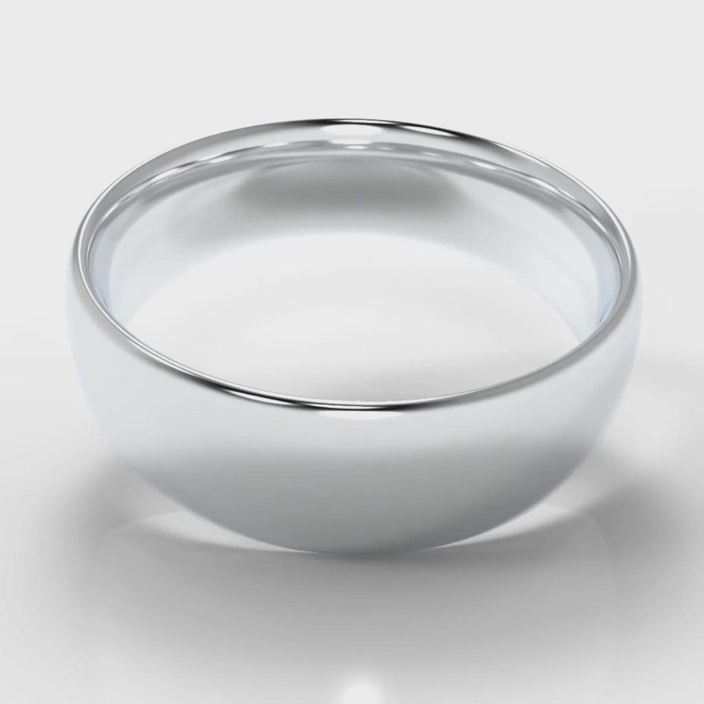 7mm Court Shaped Comfort Fit Wedding Ring
