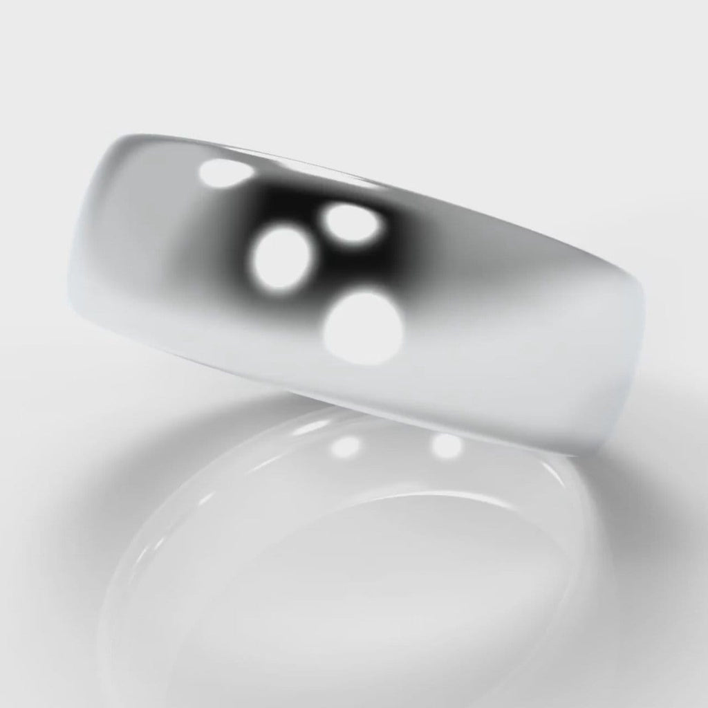 7mm Court Shaped Comfort Fit Wedding Ring