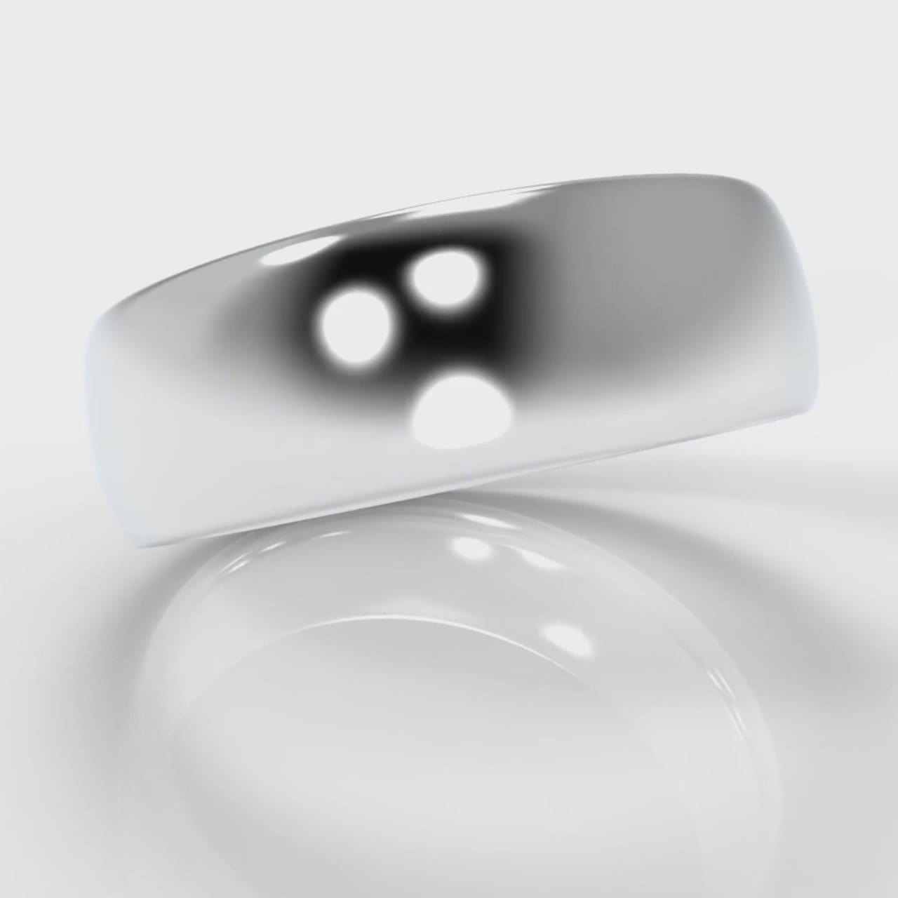 7mm Court Shaped Comfort Fit Wedding Ring