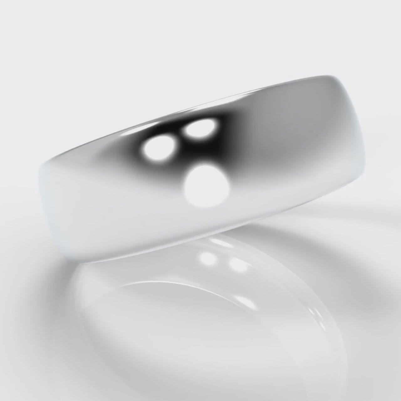 7mm Court Shaped Comfort Fit Wedding Ring