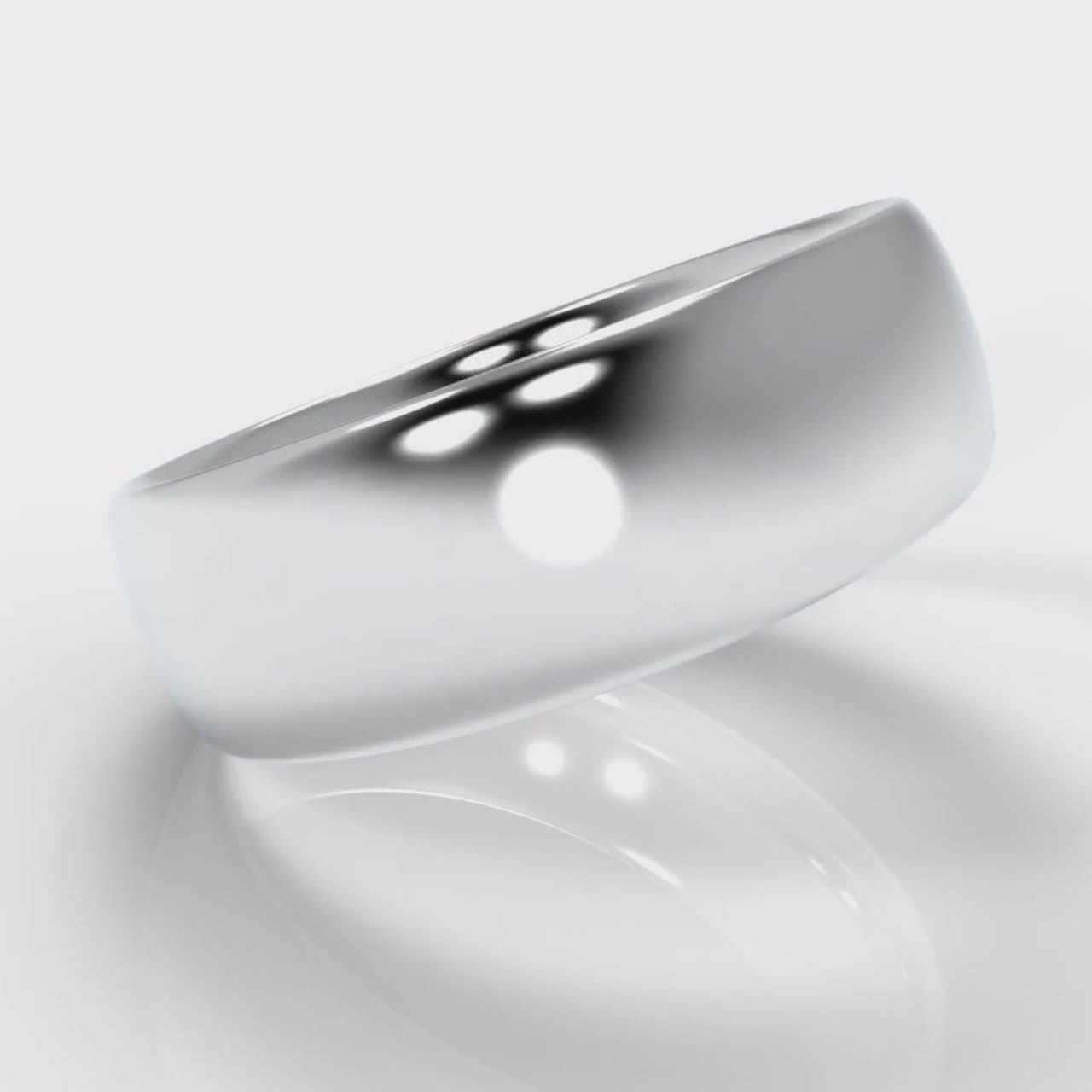 7mm Court Shaped Comfort Fit Wedding Ring