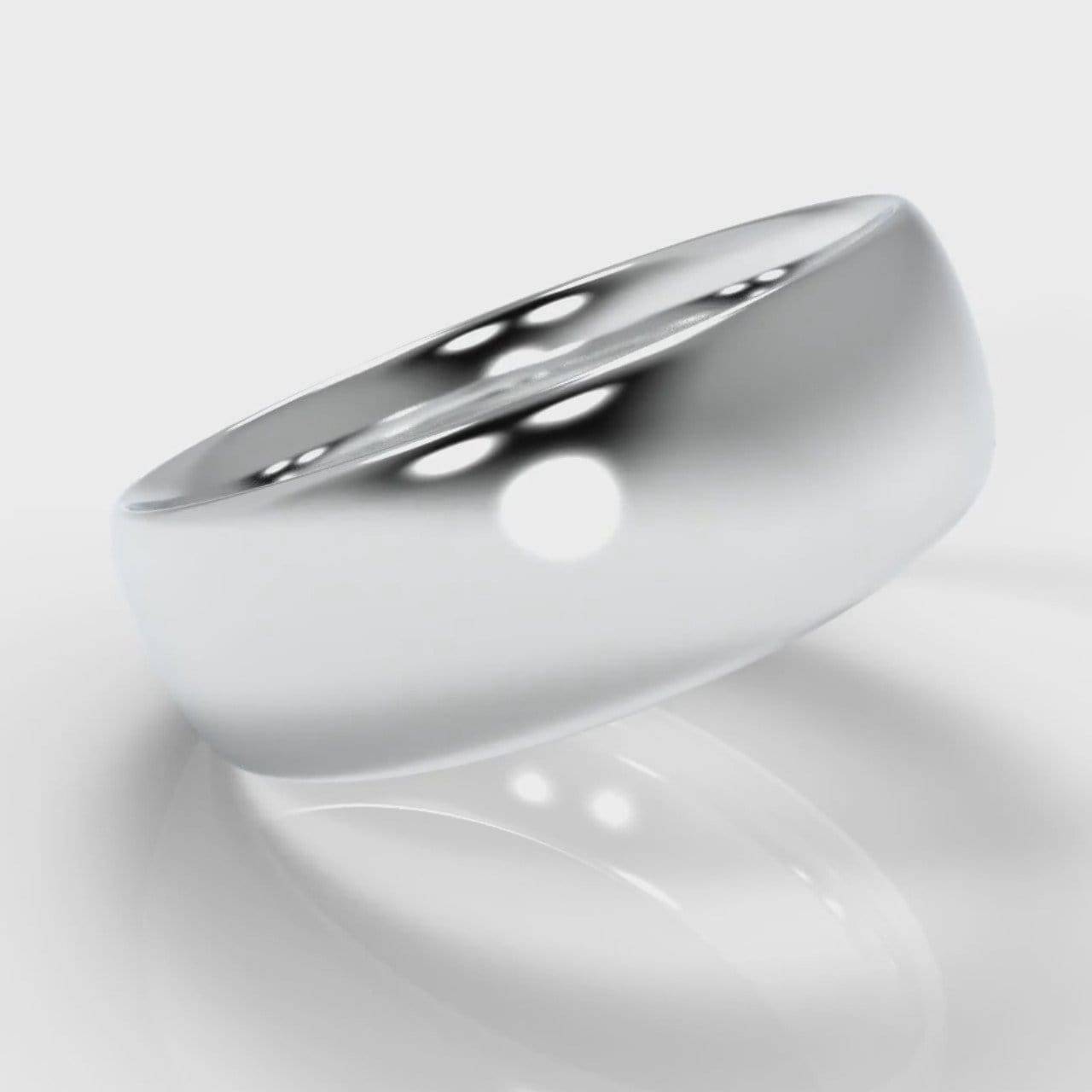 7mm Court Shaped Comfort Fit Wedding Ring