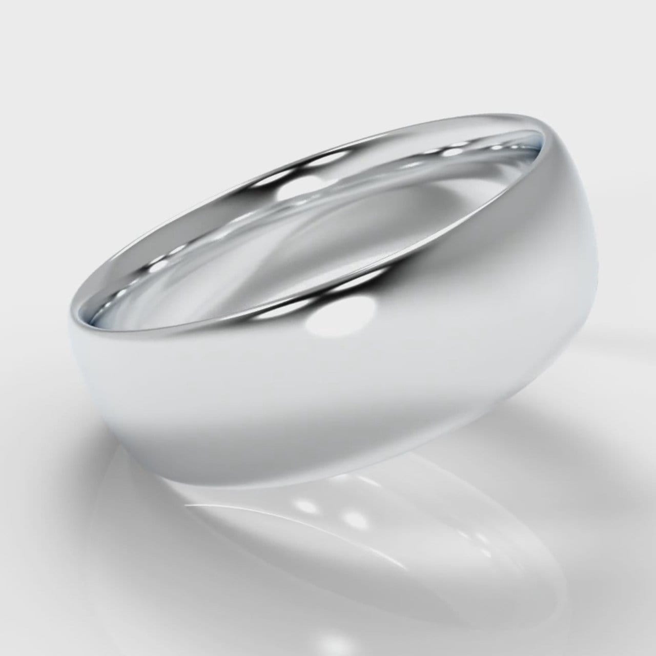 7mm Court Shaped Comfort Fit Wedding Ring