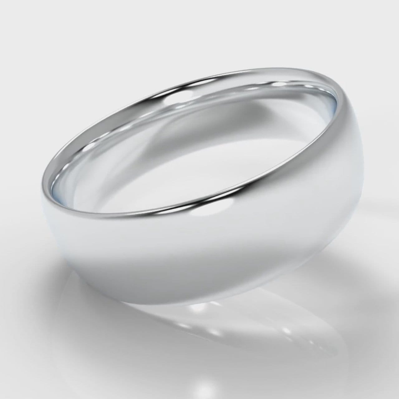 7mm Court Shaped Comfort Fit Wedding Ring