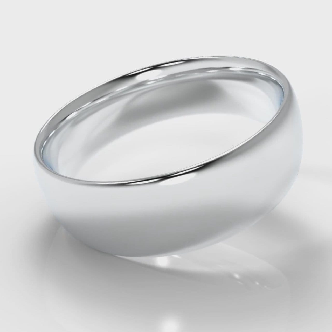 7mm Court Shaped Comfort Fit Wedding Ring