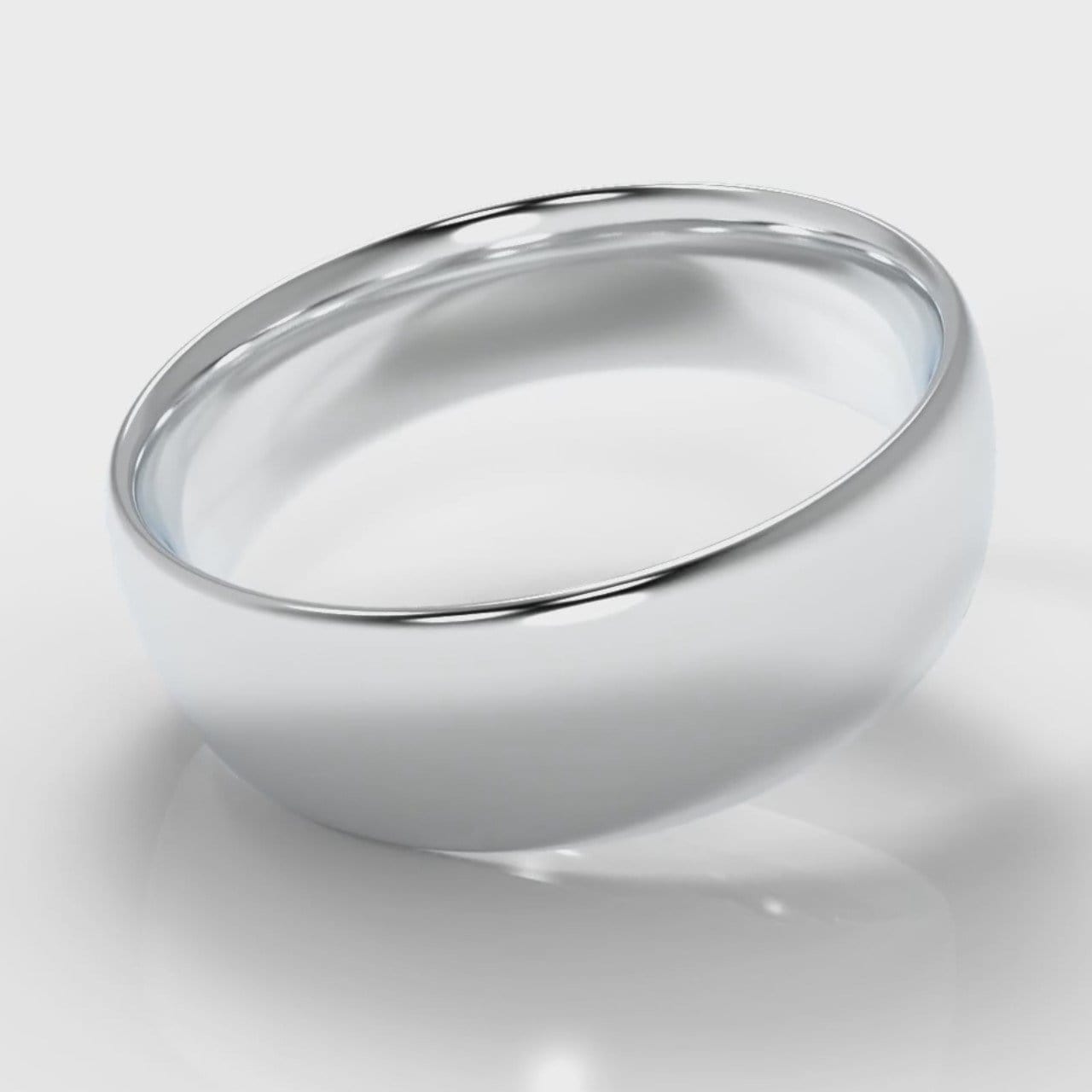 7mm Court Shaped Comfort Fit Wedding Ring
