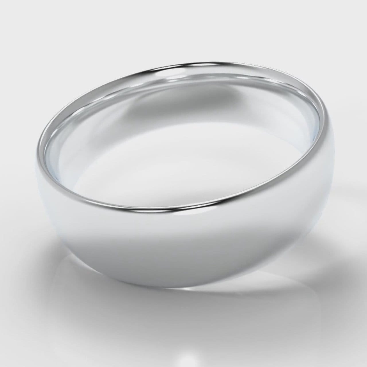 7mm Court Shaped Comfort Fit Wedding Ring