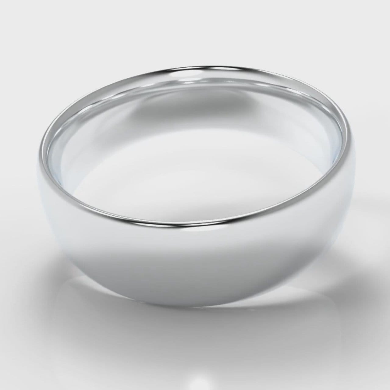 7mm Court Shaped Comfort Fit Wedding Ring