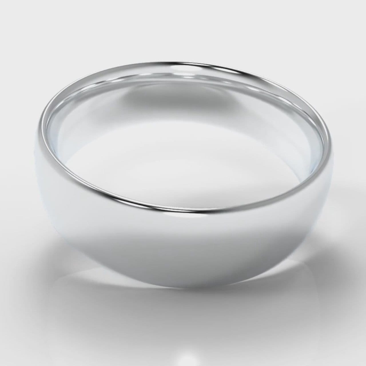 7mm Court Shaped Comfort Fit Wedding Ring