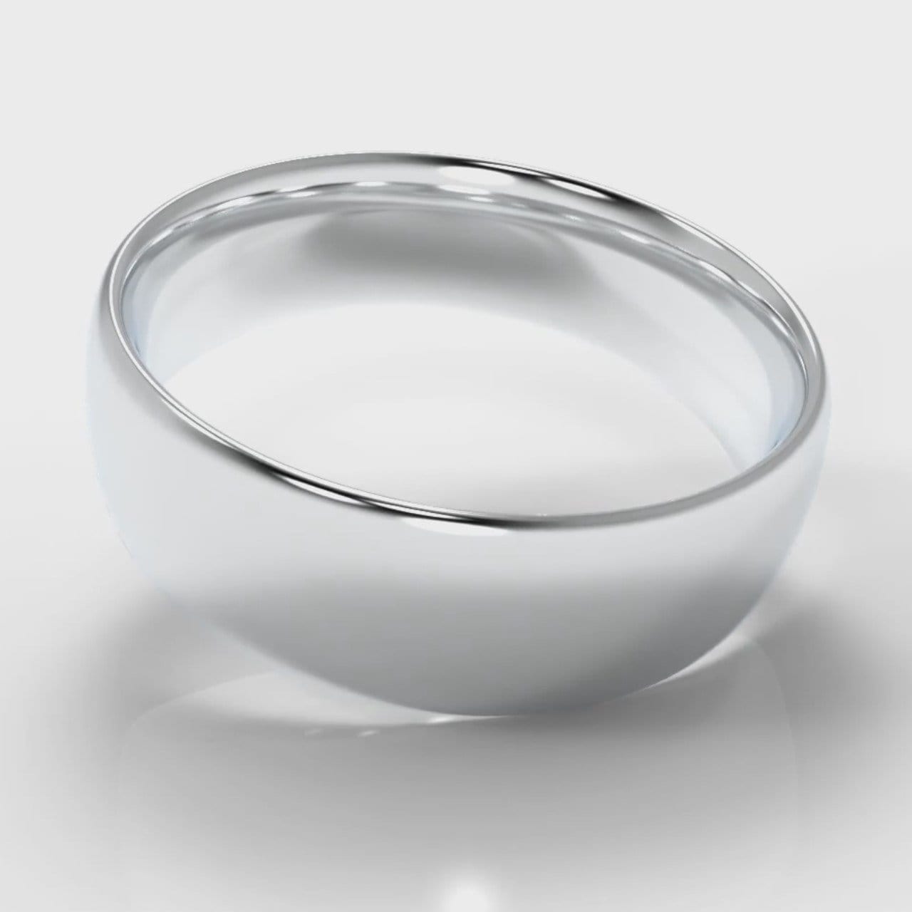 7mm Court Shaped Comfort Fit Wedding Ring
