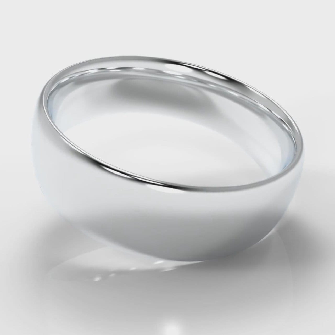 7mm Court Shaped Comfort Fit Wedding Ring