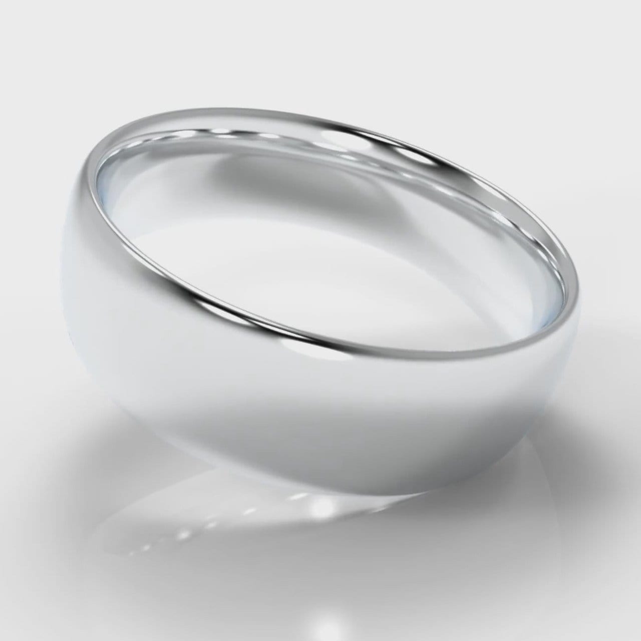 7mm Court Shaped Comfort Fit Wedding Ring