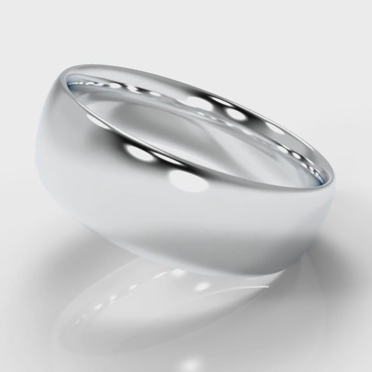 7mm Court Shaped Comfort Fit Wedding Ring