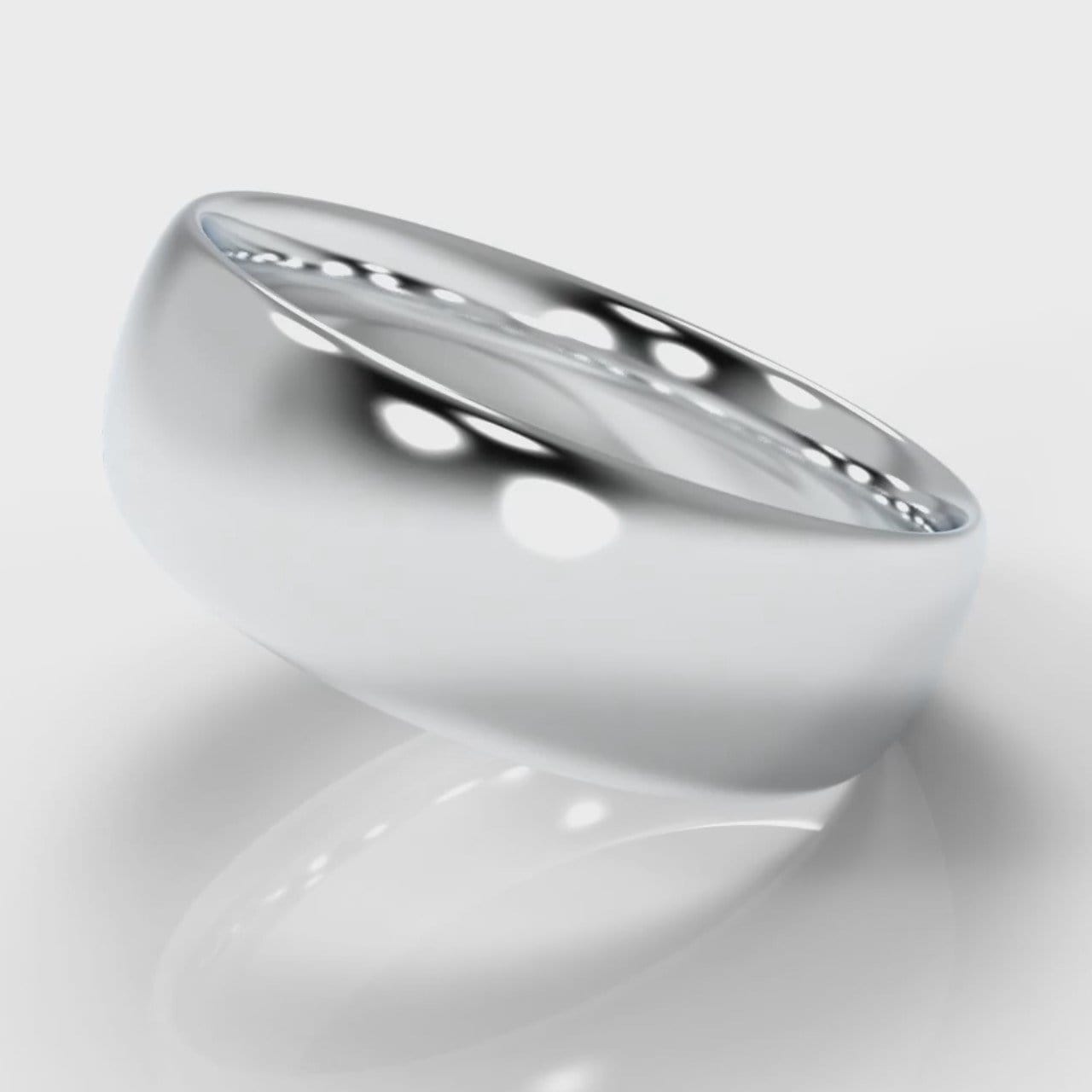 7mm Court Shaped Comfort Fit Wedding Ring