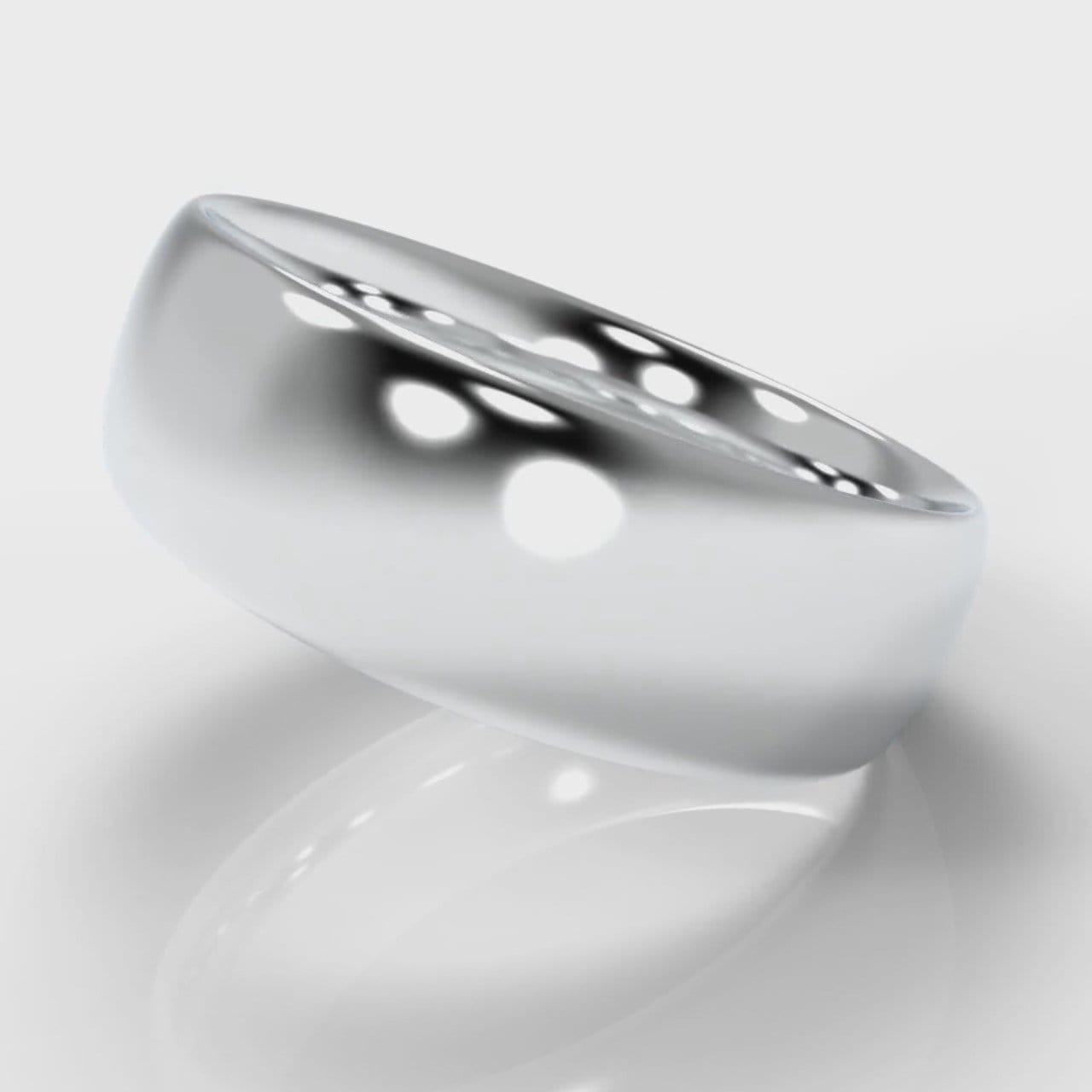 7mm Court Shaped Comfort Fit Wedding Ring