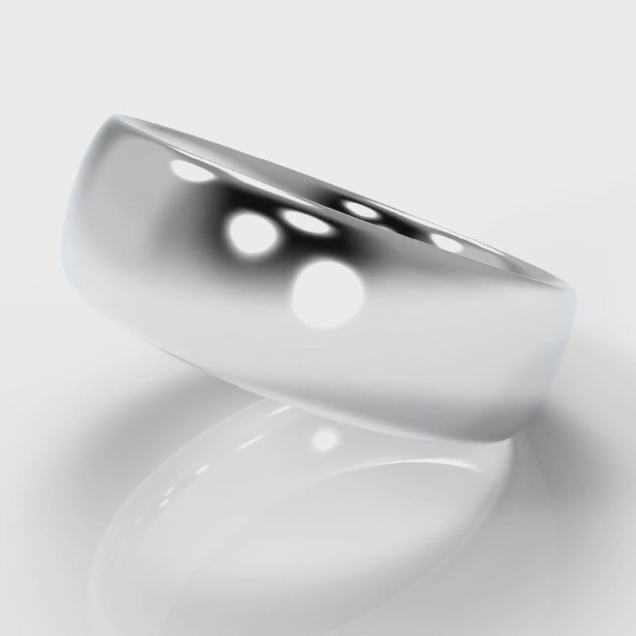 7mm Court Shaped Comfort Fit Wedding Ring