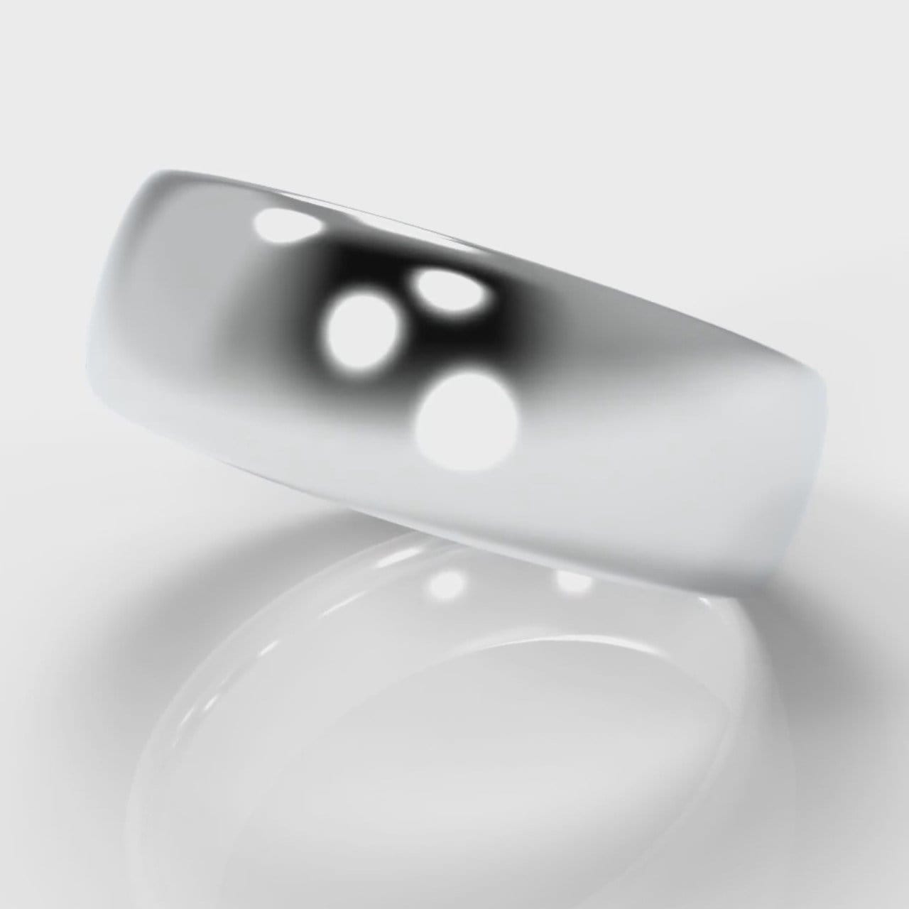 7mm Court Shaped Comfort Fit Wedding Ring