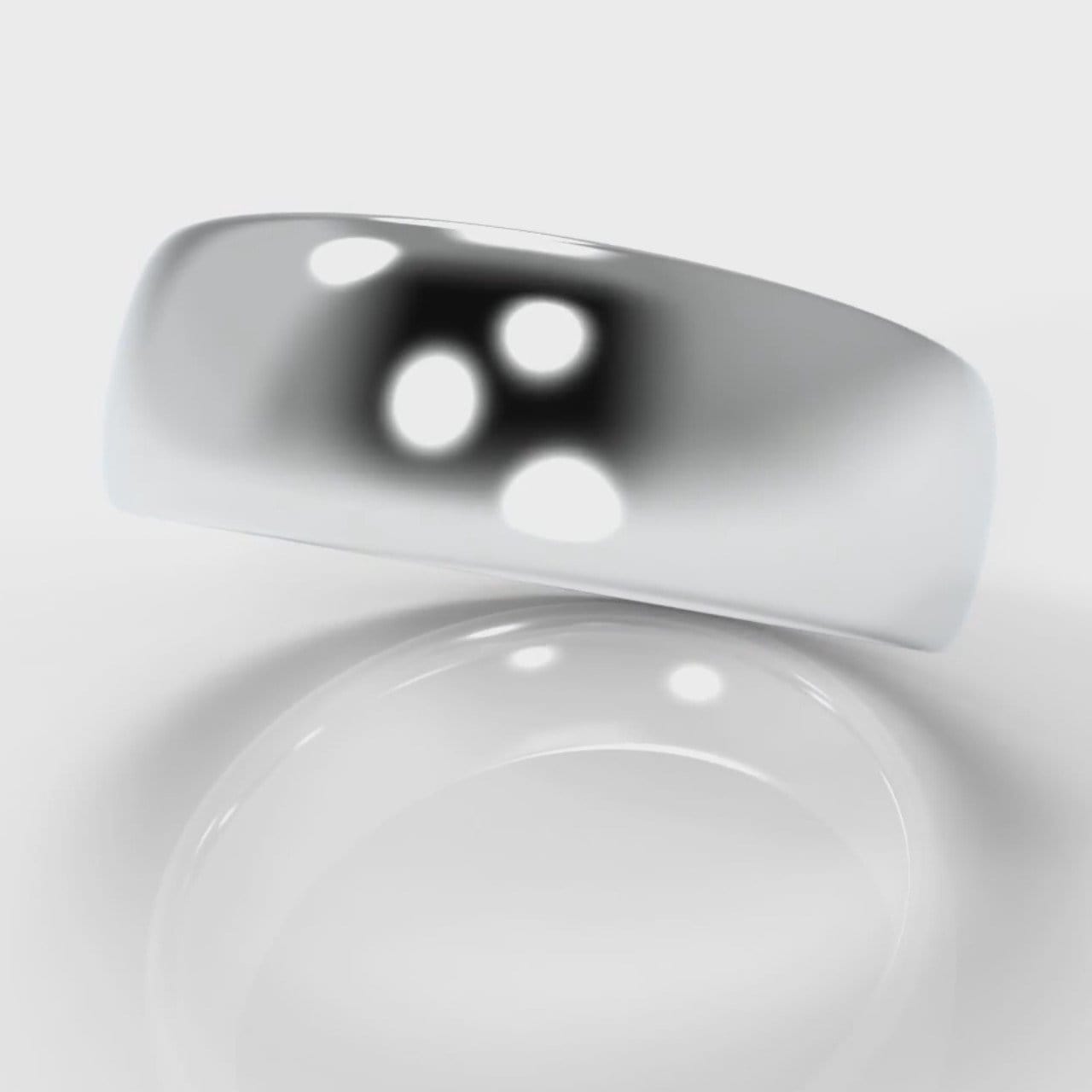 7mm Court Shaped Comfort Fit Wedding Ring